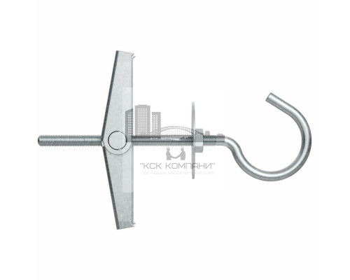 Дюбель пружинный с крюком fischer KDH 3 K NV для пустотелых материалов ОЦ, M3х80/12x105 мм